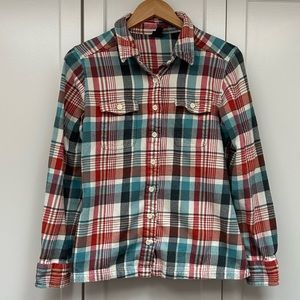 Patagonia Women’s Organic Cotton Plaid Flannel / Sz. 8